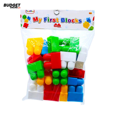 My First Colorful Building Blocks 25-Piece Set
