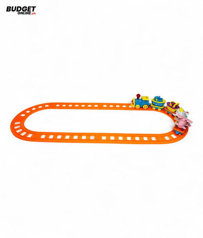 Musical Cartoon Train Track Set With Lights