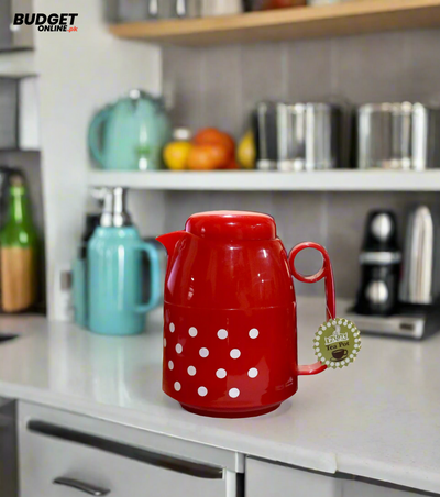 300ml Red Polka Dot Hot Flask
