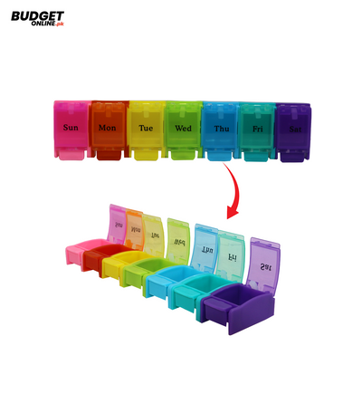 7-Day Weekly Pill Organizer Box