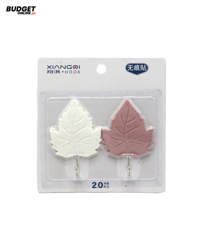 Leaf Adhesive Hooks, 2-Piece Set