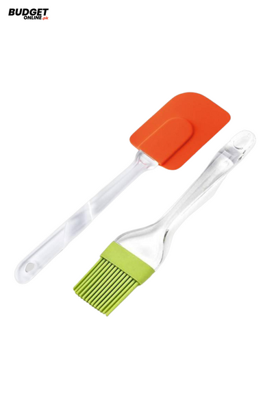 Silicone Spatula And Oil Brush Set