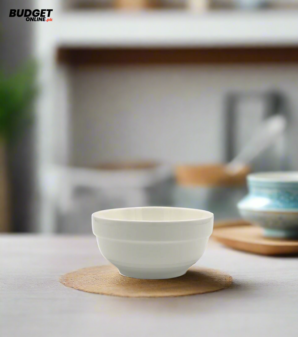 White Ceramic Bowl 4.5-Inch