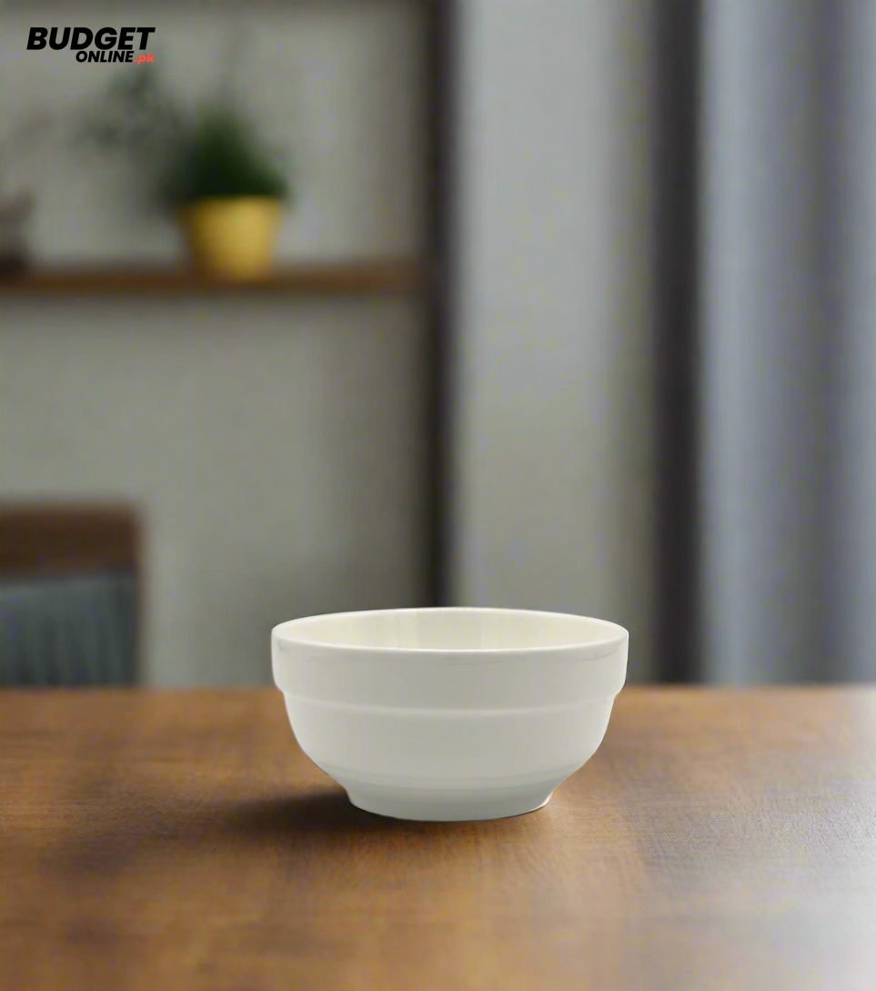 White Ceramic Bowl 5 Inch
