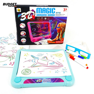 3D Magic Drawing Board With 3D Glasses