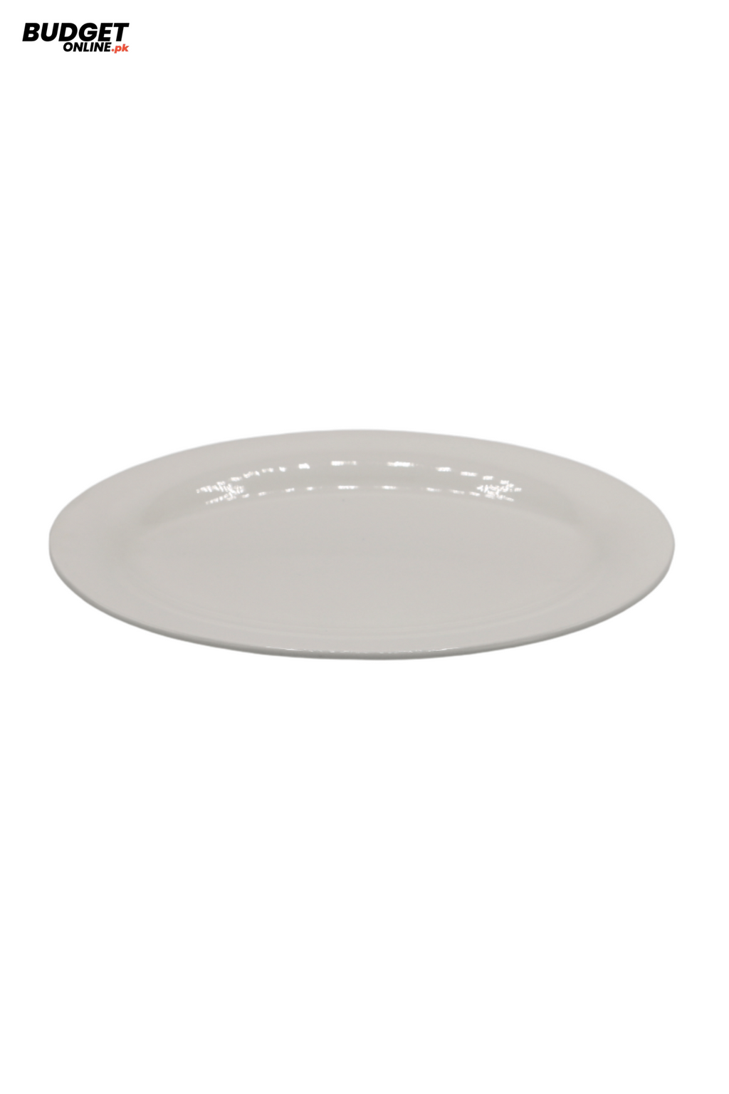 White Ceramic Dinner Plate 10 Inch