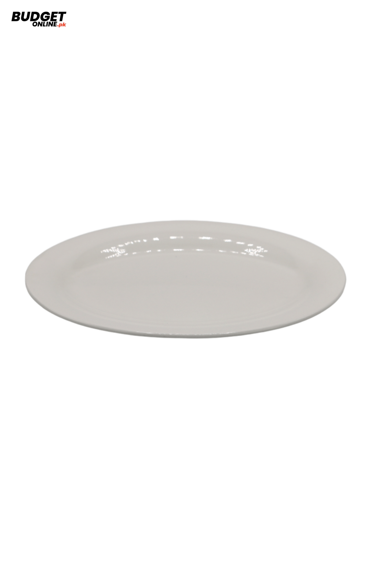 White Ceramic Dinner Plate 10 Inch