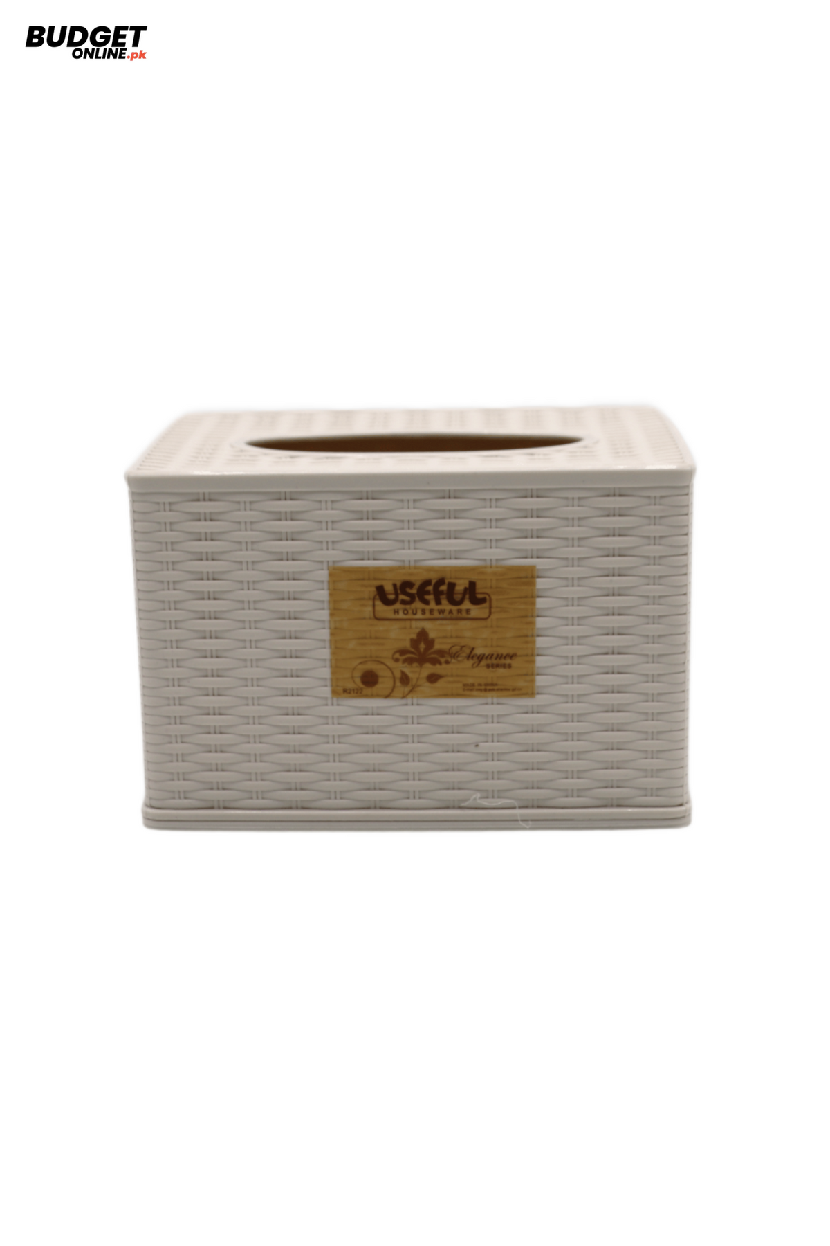 Woven Pattern Plastic Tissue Box