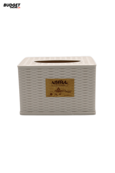 Woven Pattern Plastic Tissue Box
