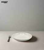 White Ceramic Plate 9 Inch