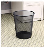 Large Round Metal Mesh Dustbin