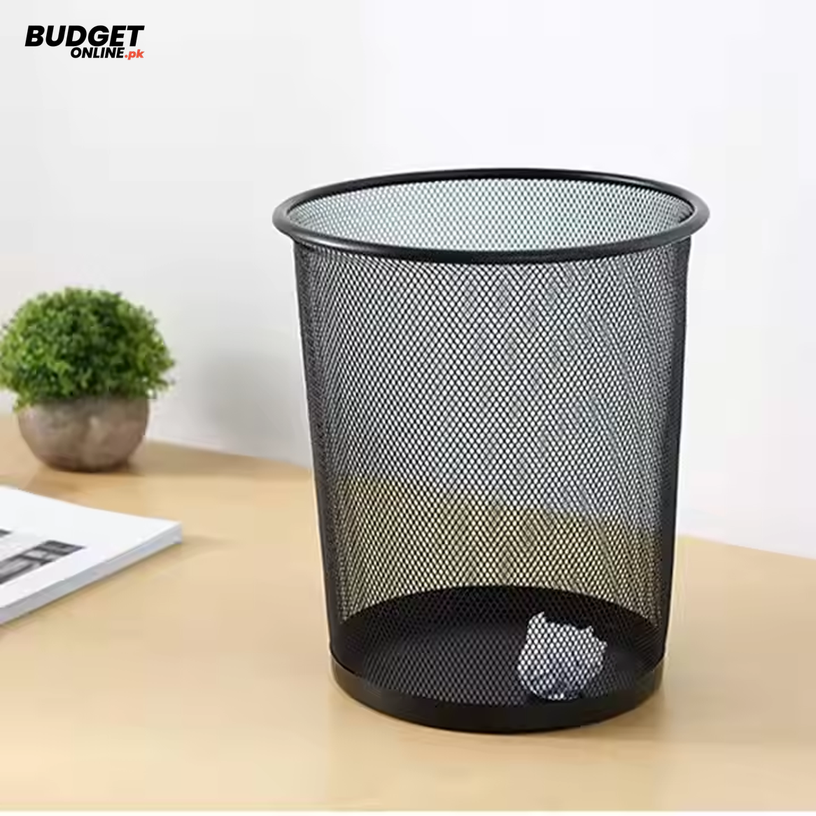 Medium Round Metal Mesh Dustbin
