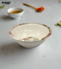 Floral Rim Serving Bowl 9 Inch