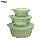 3-Piece Round Acrylic Storage Box Set