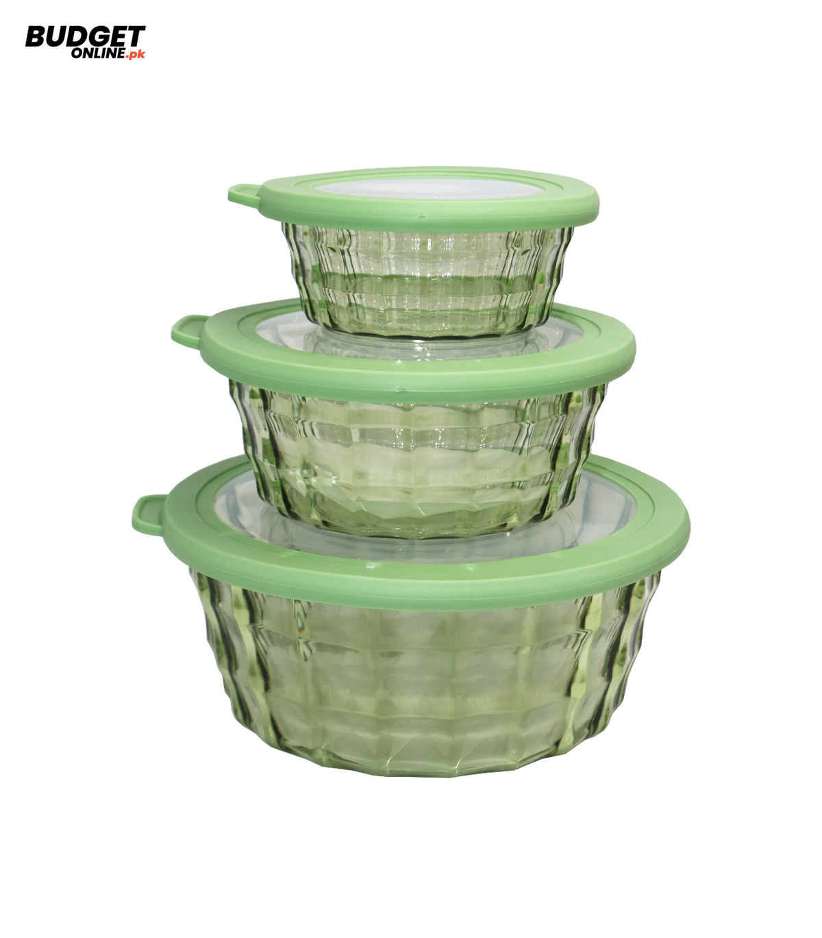 3-Piece Round Acrylic Storage Box Set