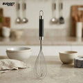 Adoral Stainless Steel Egg Beater with Black Handle