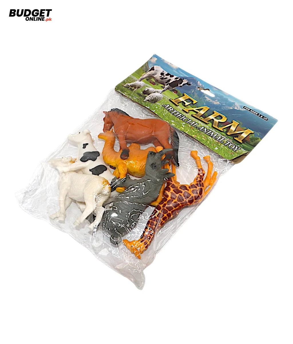Colorful Farm Animal Figures Set of 6