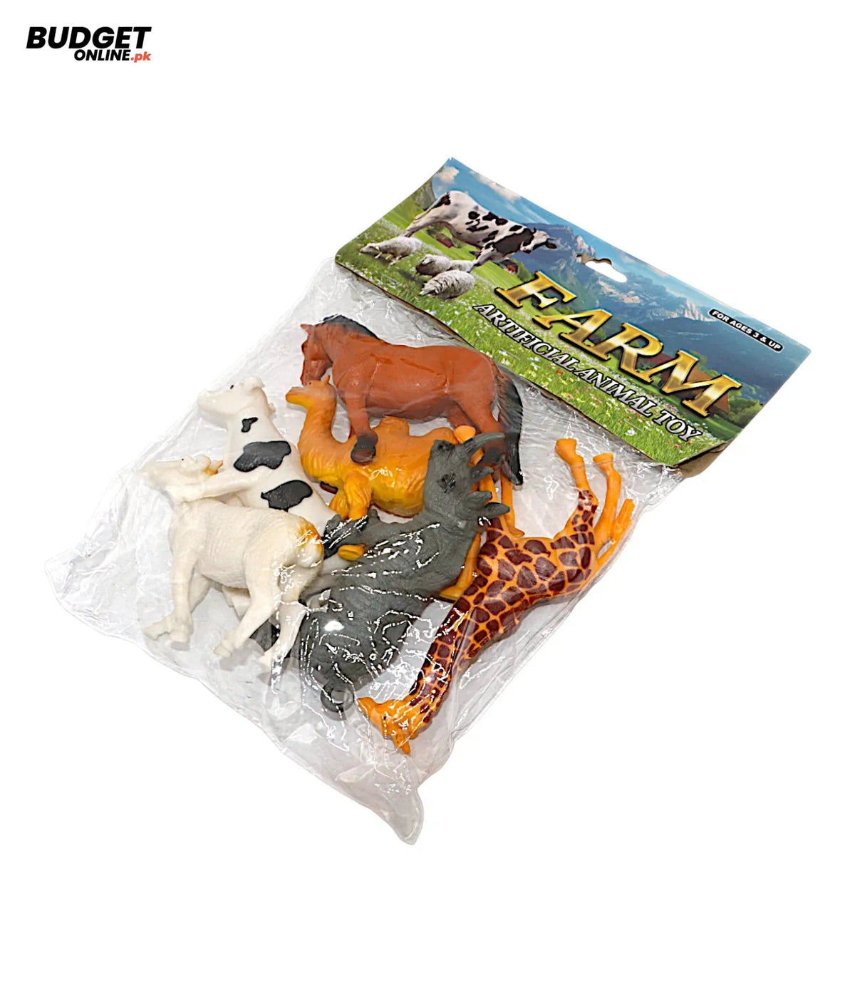 Colorful Farm Animal Figures Set of 6