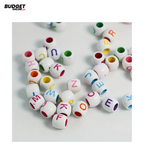 Plastic Alphabet Beads for Crafts