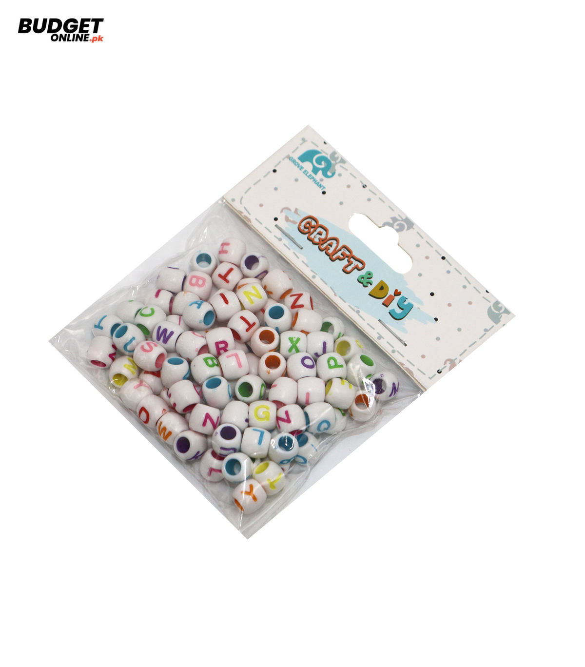 Plastic Alphabet Beads for Crafts