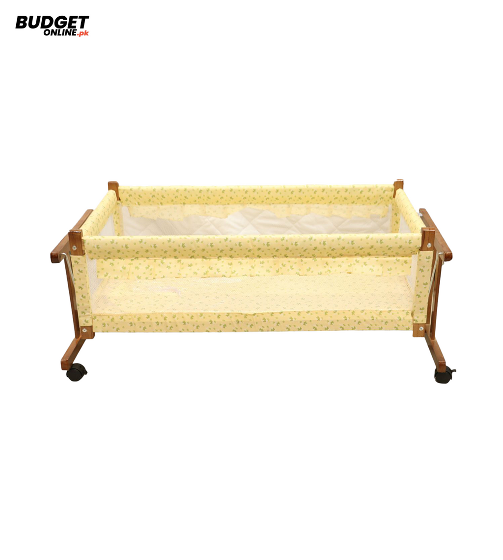 Baby Wooden Cot With Wheels