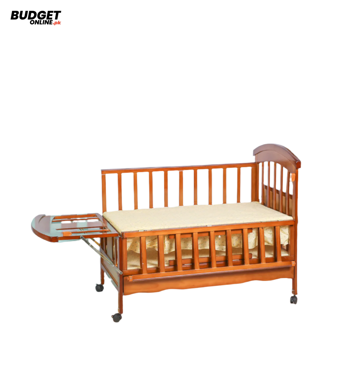 Baby Wooden Cot With Wheels