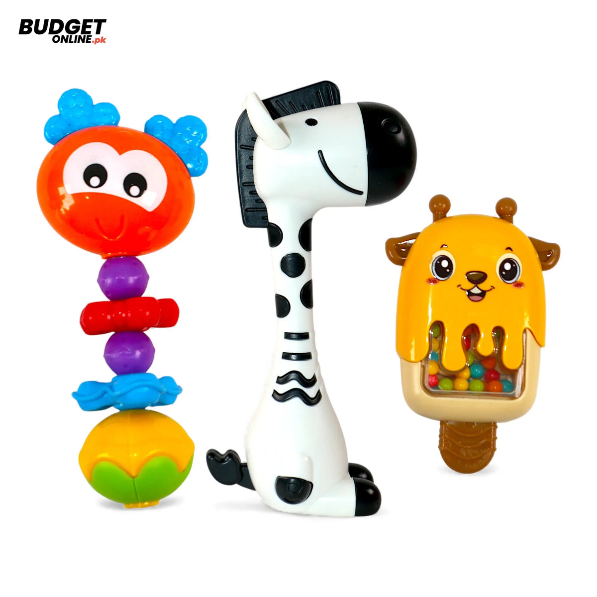 3-Piece Baby Rattle Set