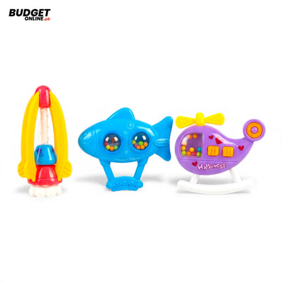 Baby Rattle Toy Set – 3 Pieces