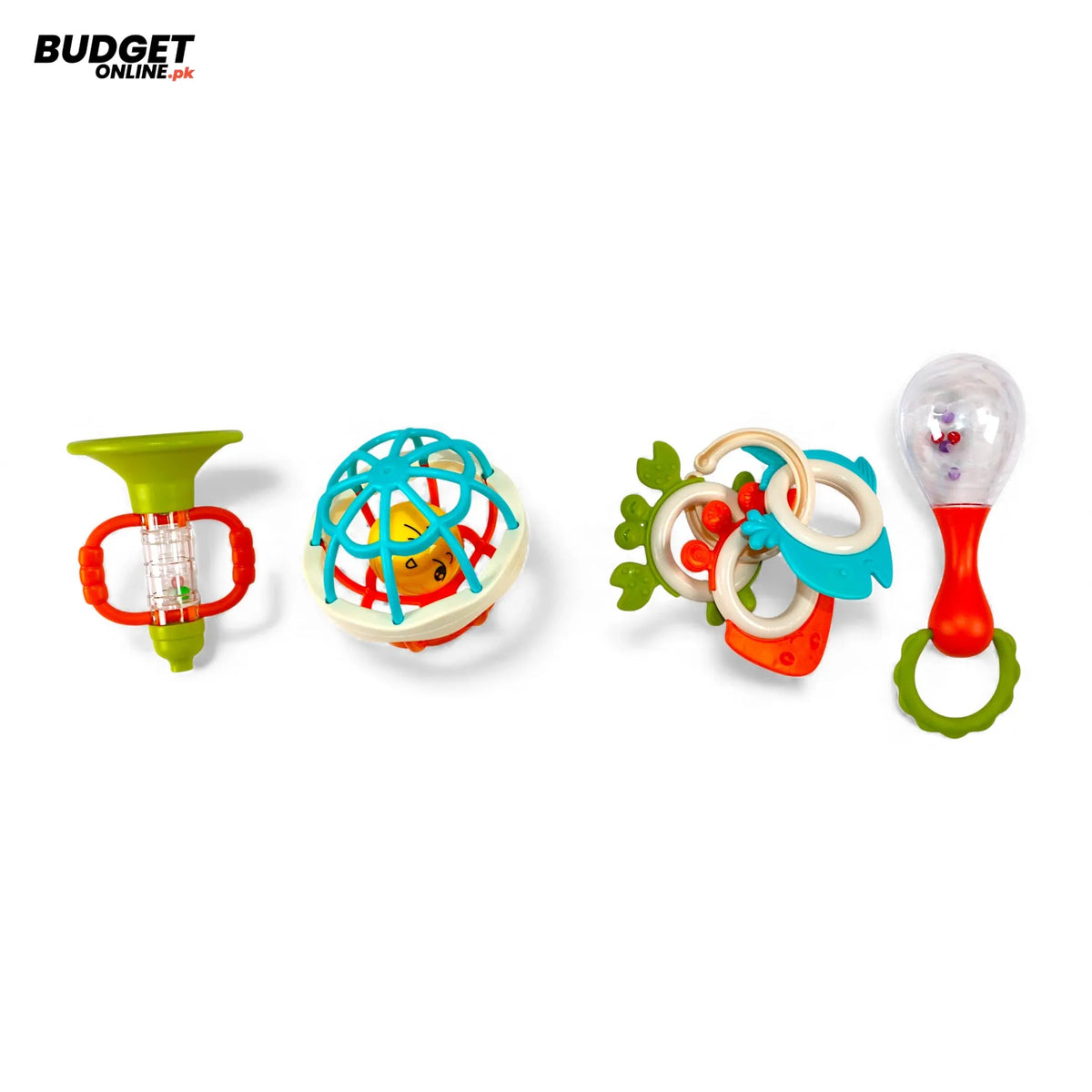 4-Piece Baby Rattle Set