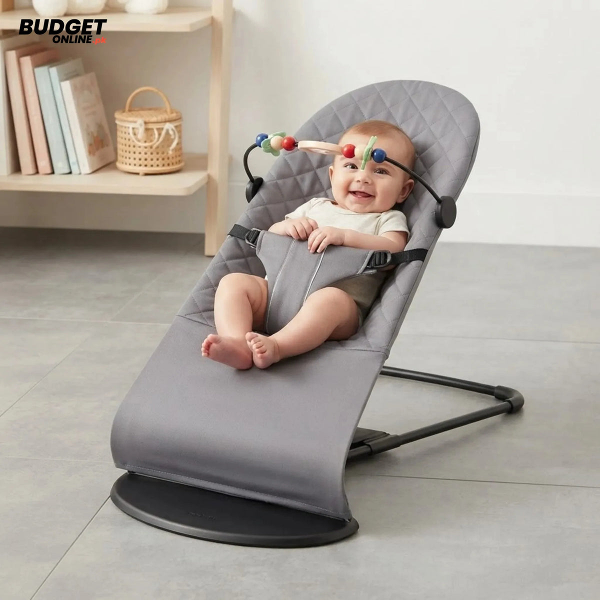 Baby Rocker With Rattle Toy Bar
