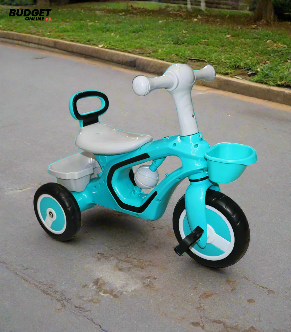 Kids Tricycle With Basket And Storage