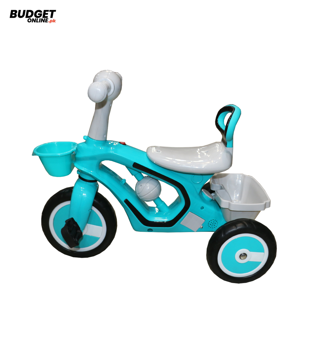 Kids Tricycle With Basket And Storage