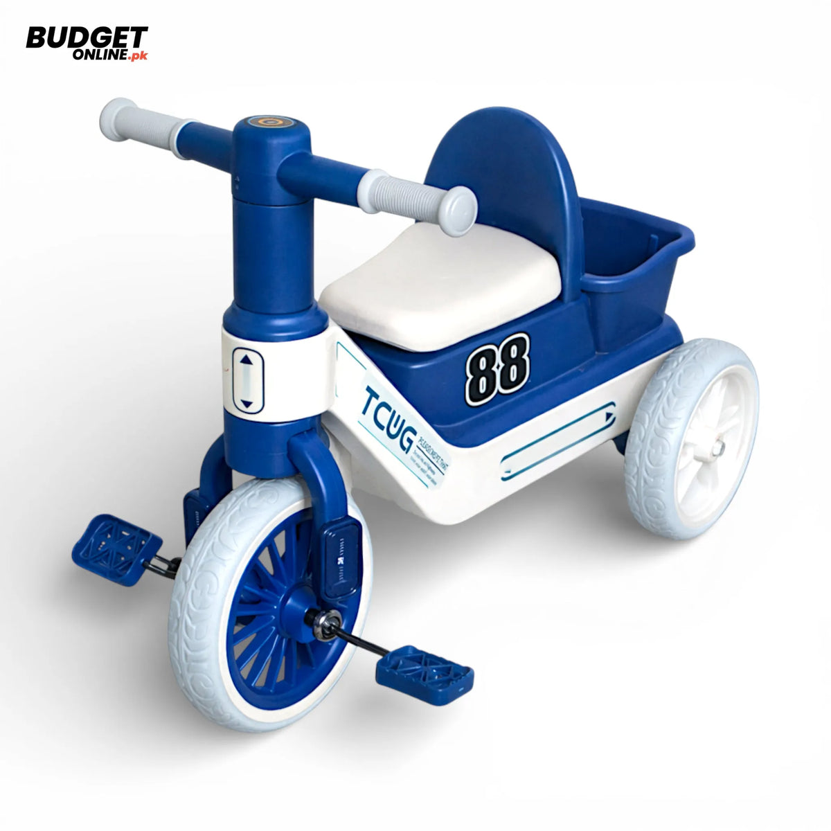 Kids Musical Tricycle With Storage Basket
