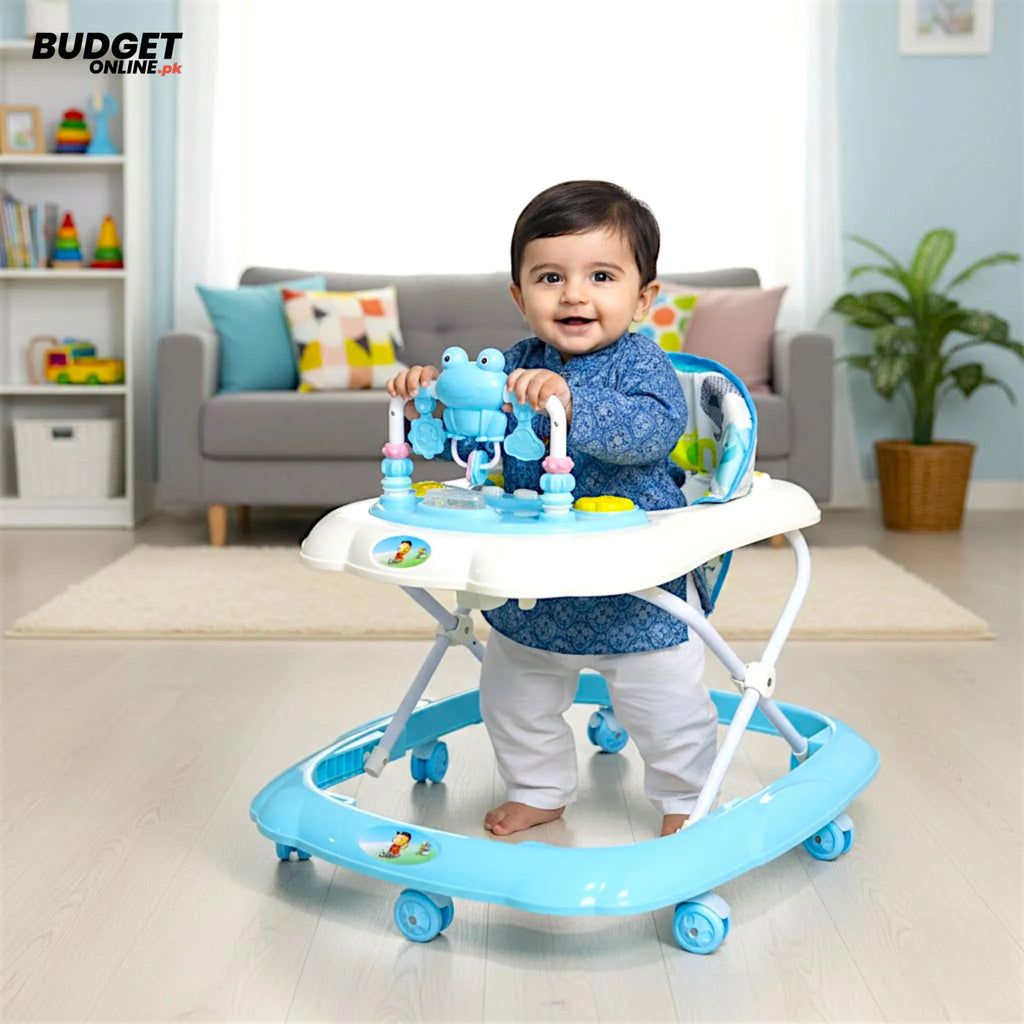 Frog Musical Baby Walker