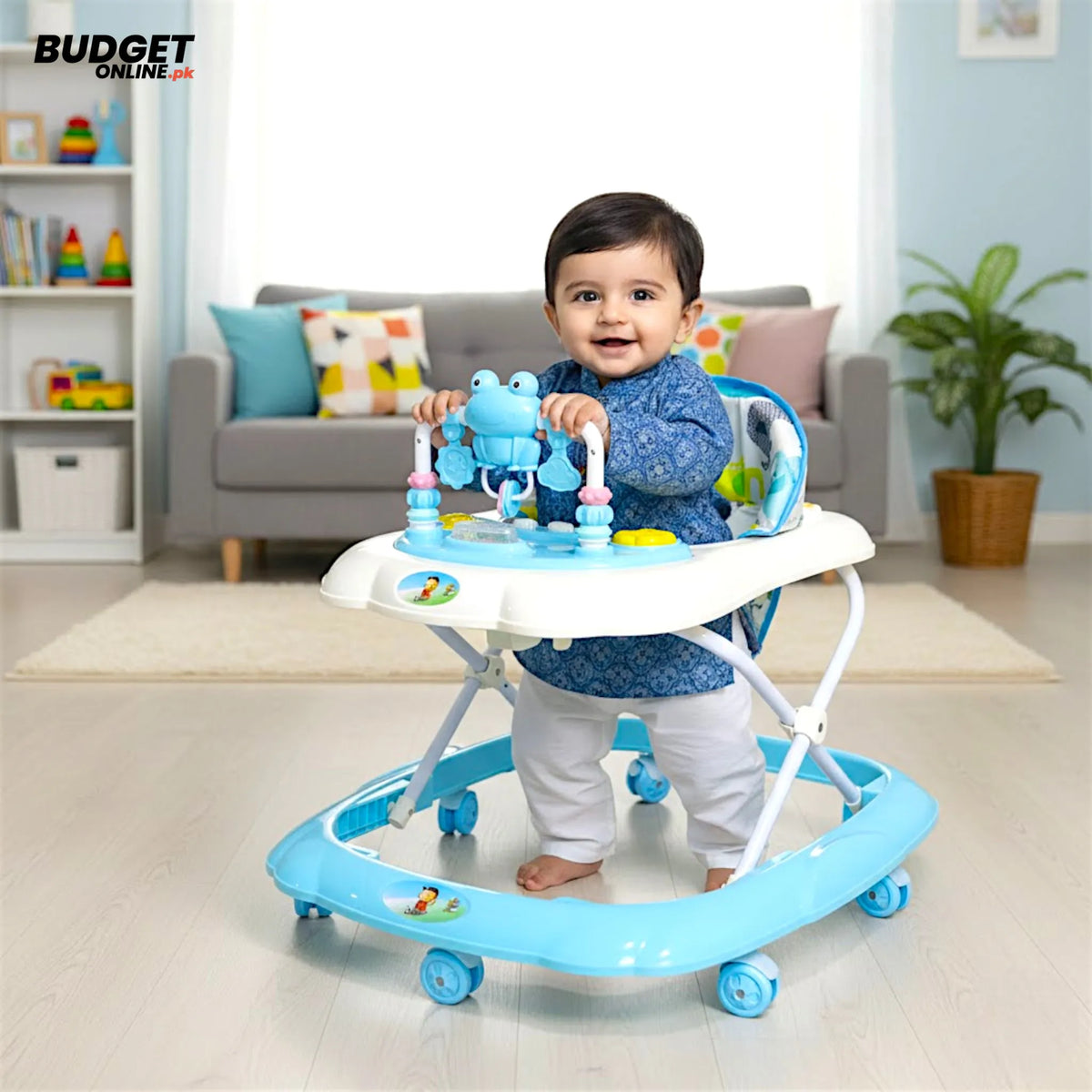 Frog Musical Baby Walker
