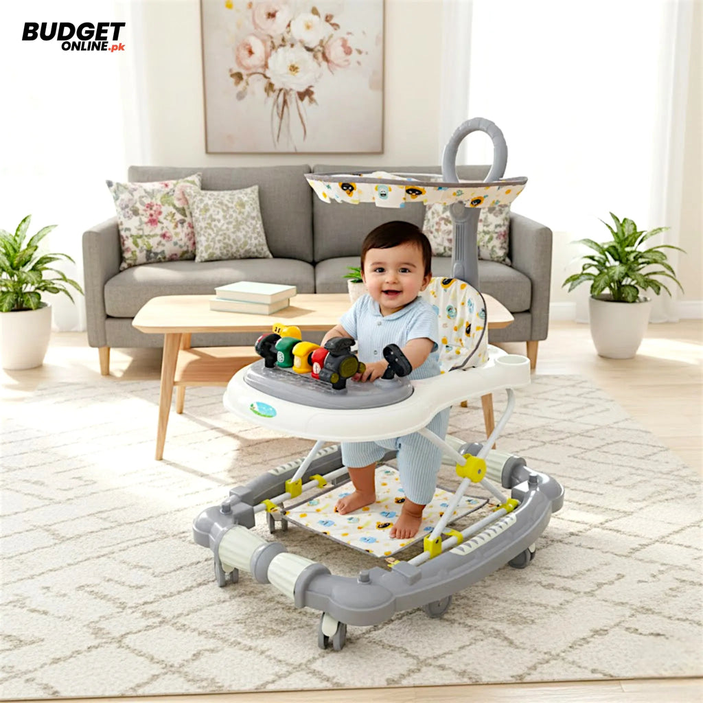 Musical Baby Walker Train With Umbrella