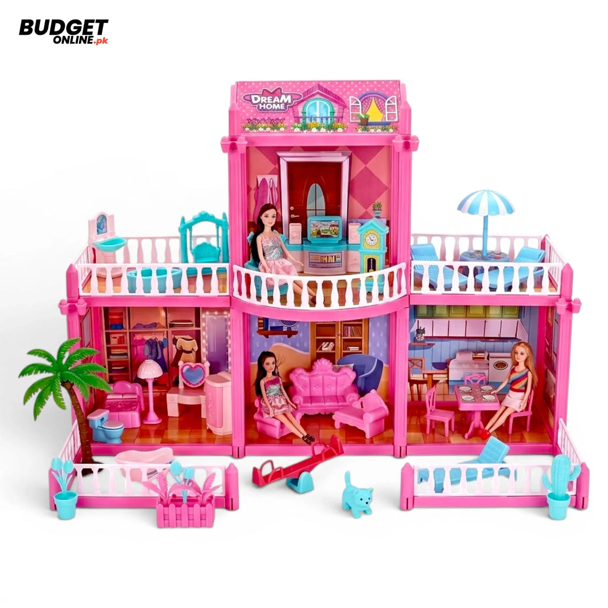 Barbie Villa Series 136-Piece Doll House
