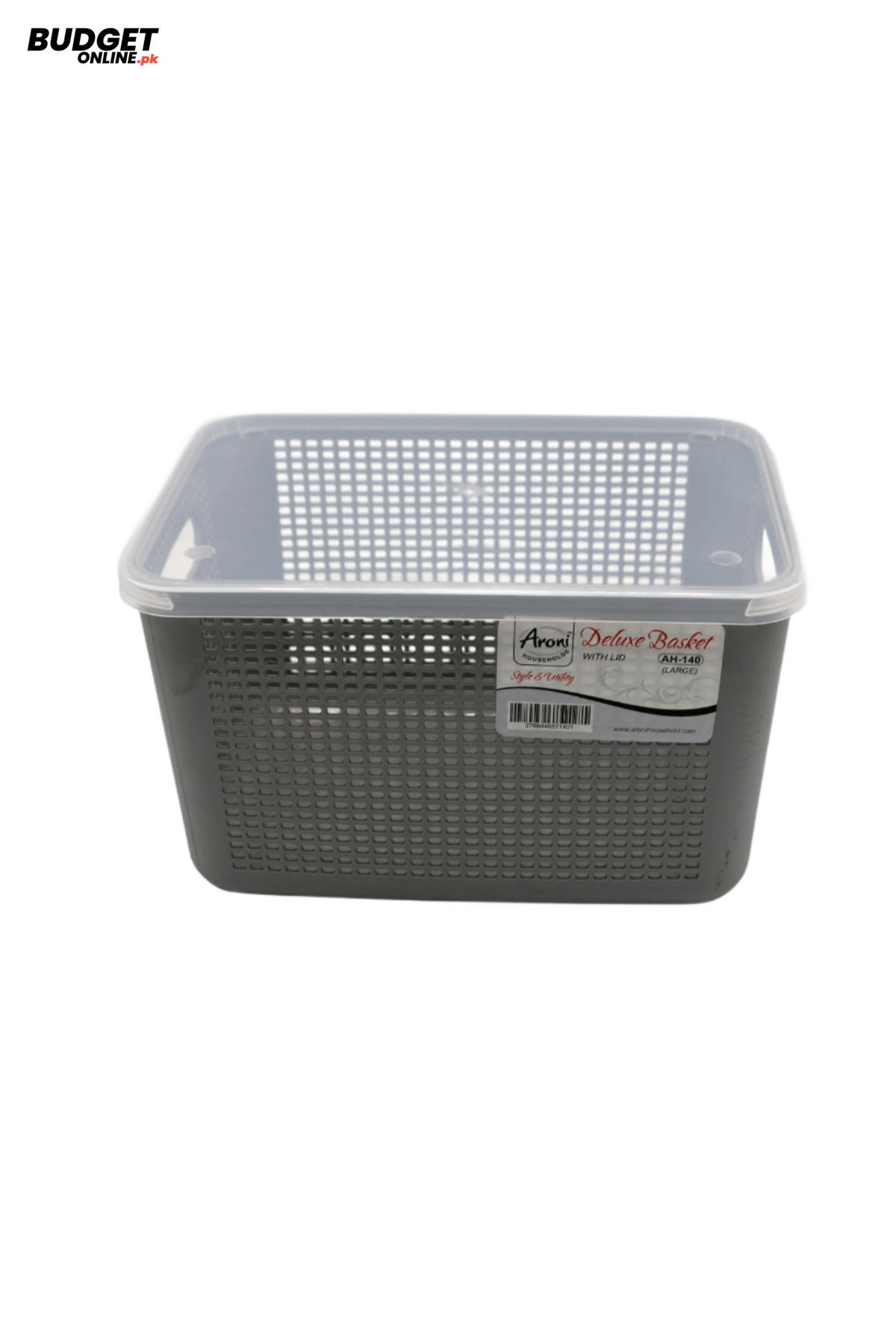 Plastic Storage Basket With Lid