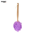 Bath Sponge With Wooden Handle