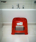 Glow Plastic Bathroom Stool