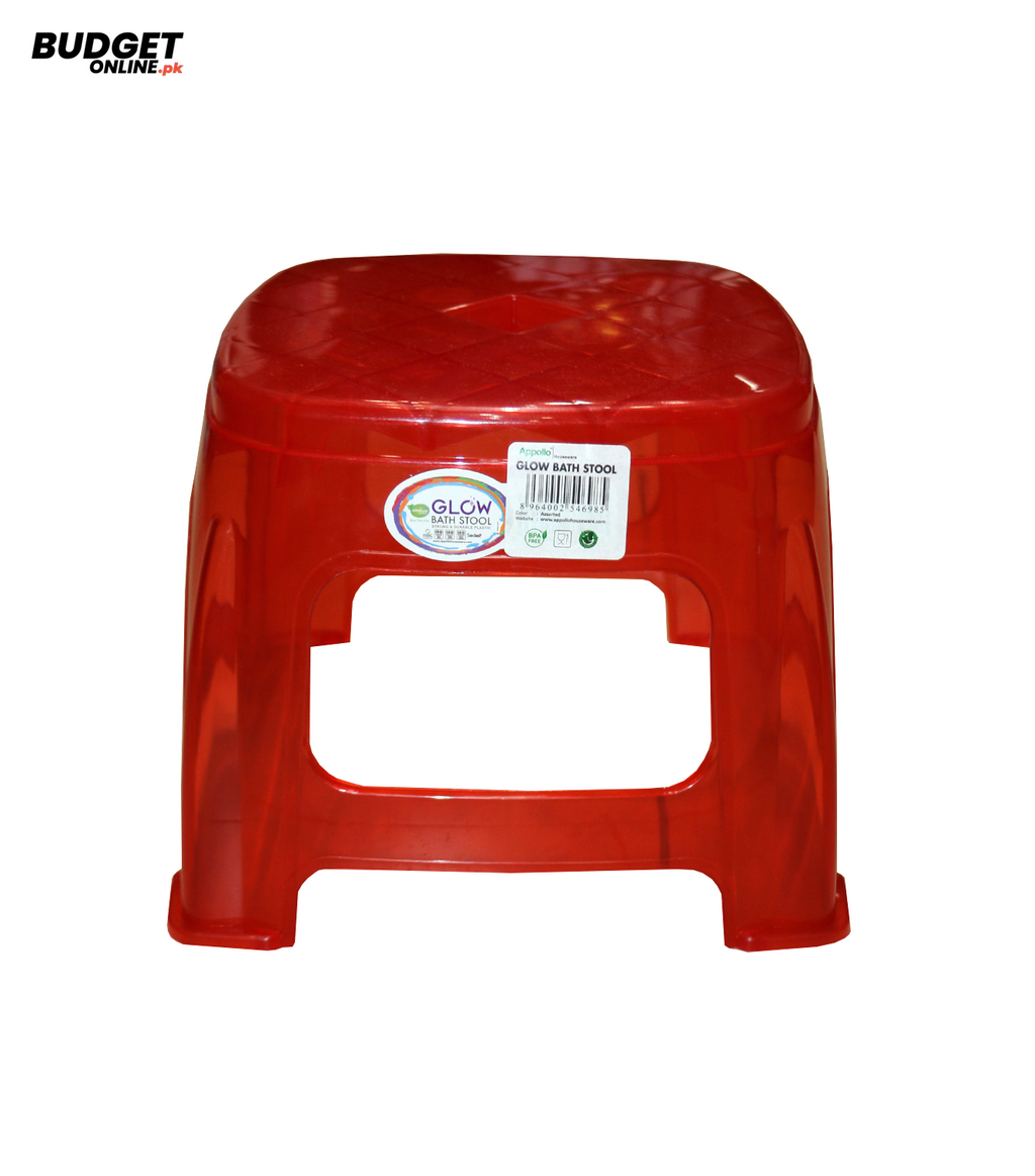 Glow Plastic Bathroom Stool