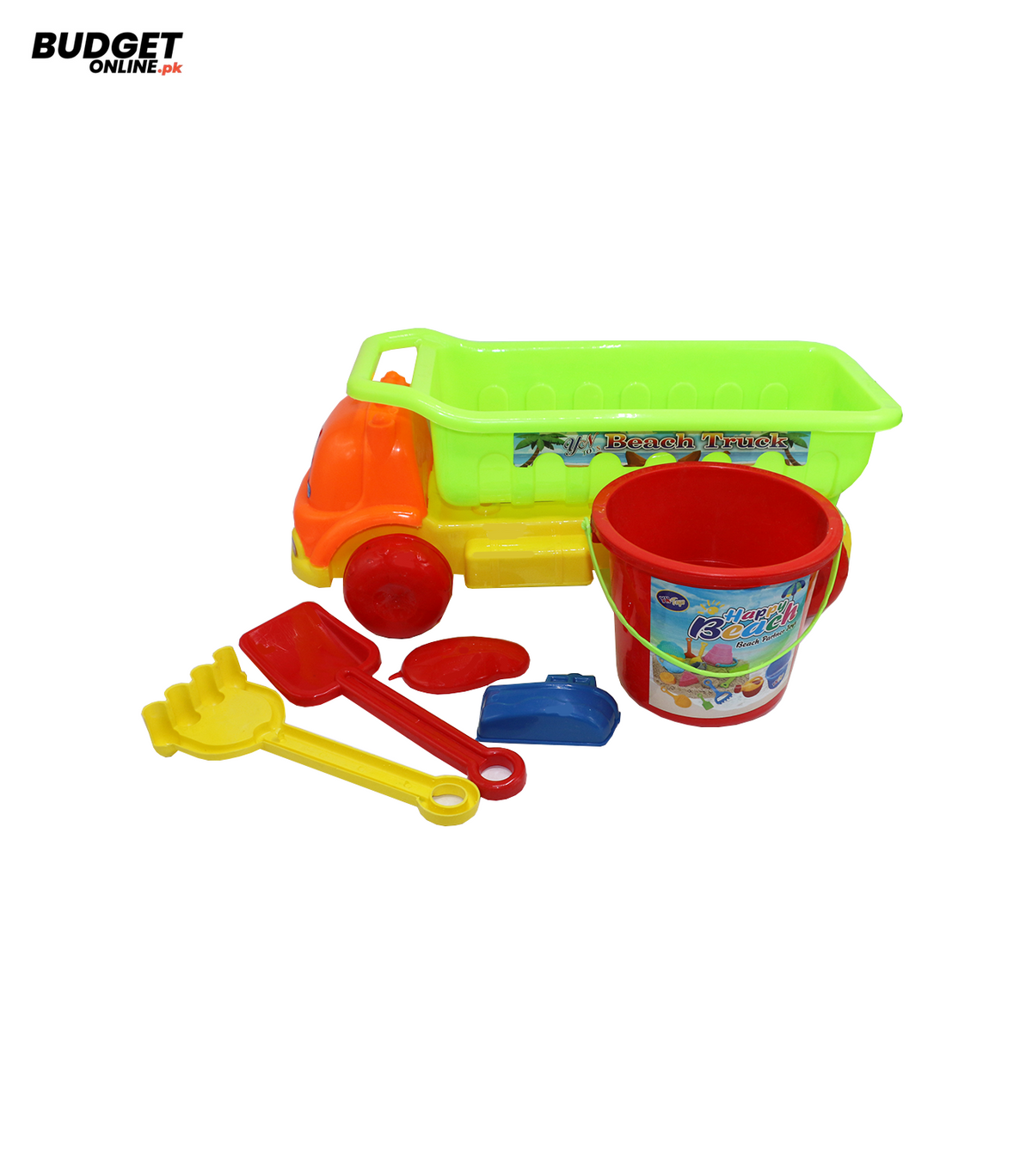XXL Beach Truck Sand Toy Set With Bucket