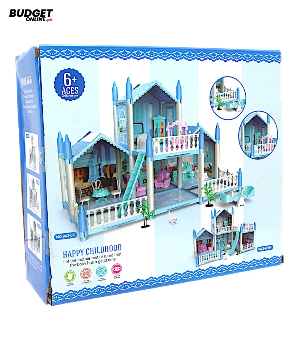 Beautiful Multi-Level Doll House Playset
