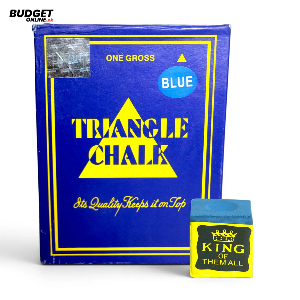King Triangle Blue Billiard Chalk