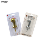 Number 1 Birthday Candle – Gold or Silver