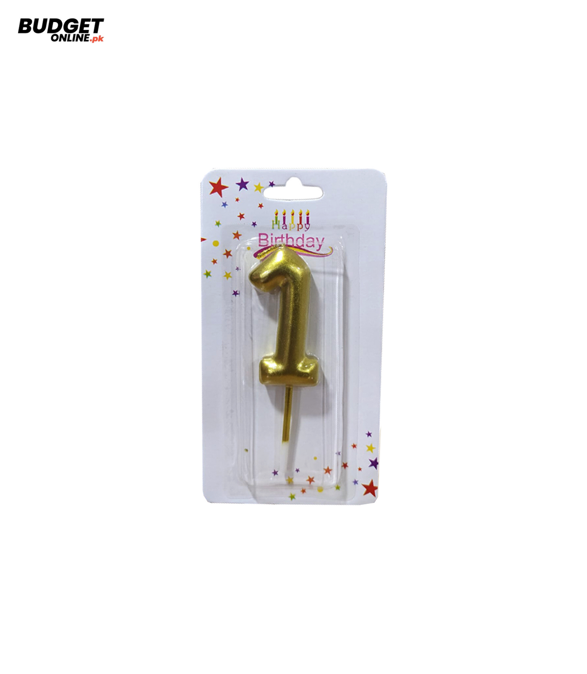 Number 1 Birthday Candle – Gold or Silver