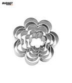5-Piece Stainless Steel Flower Cookie Cutter Set