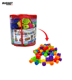50-Piece Multicolor Building Blocks Set