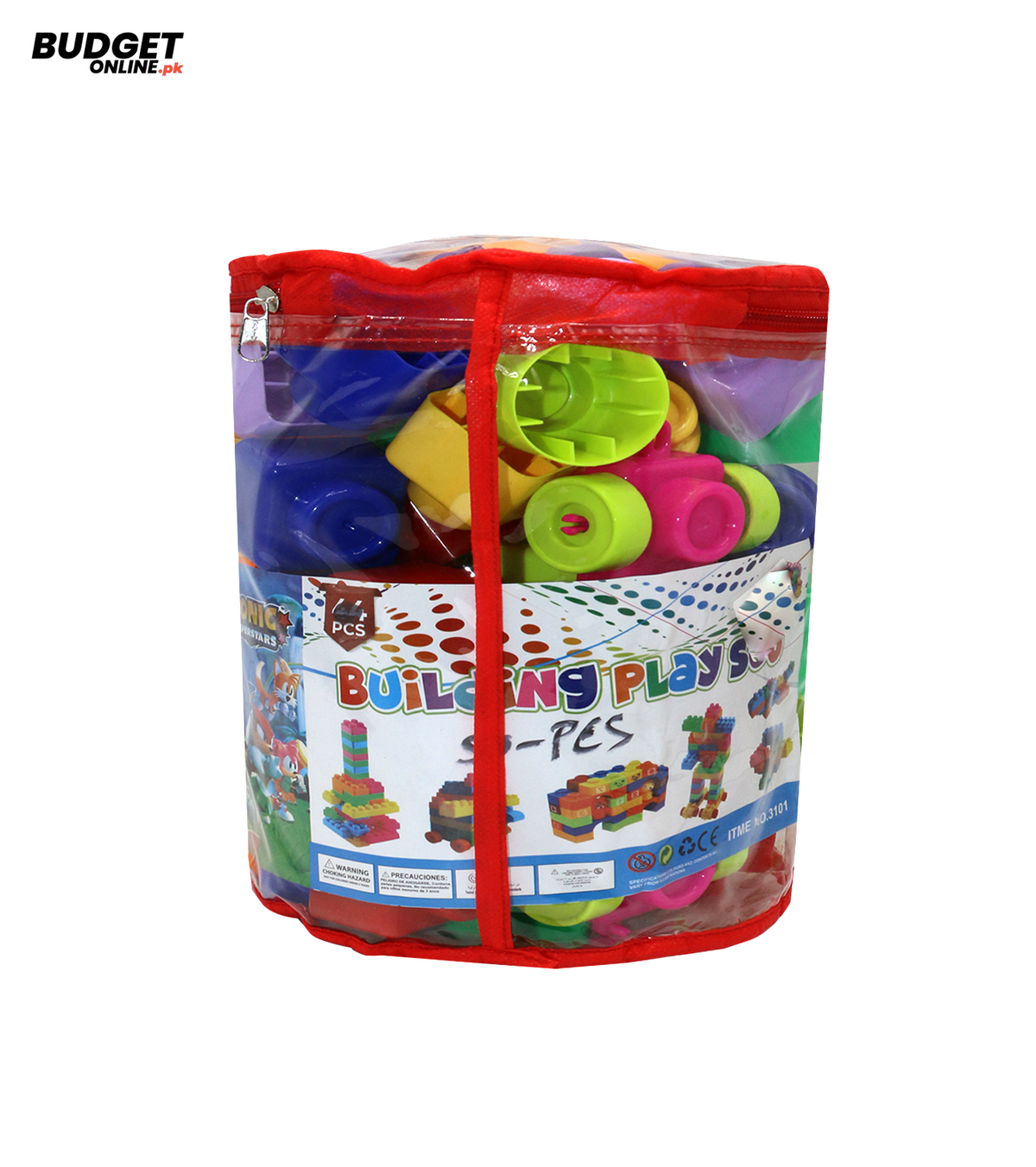 50-Piece Multicolor Building Blocks Set