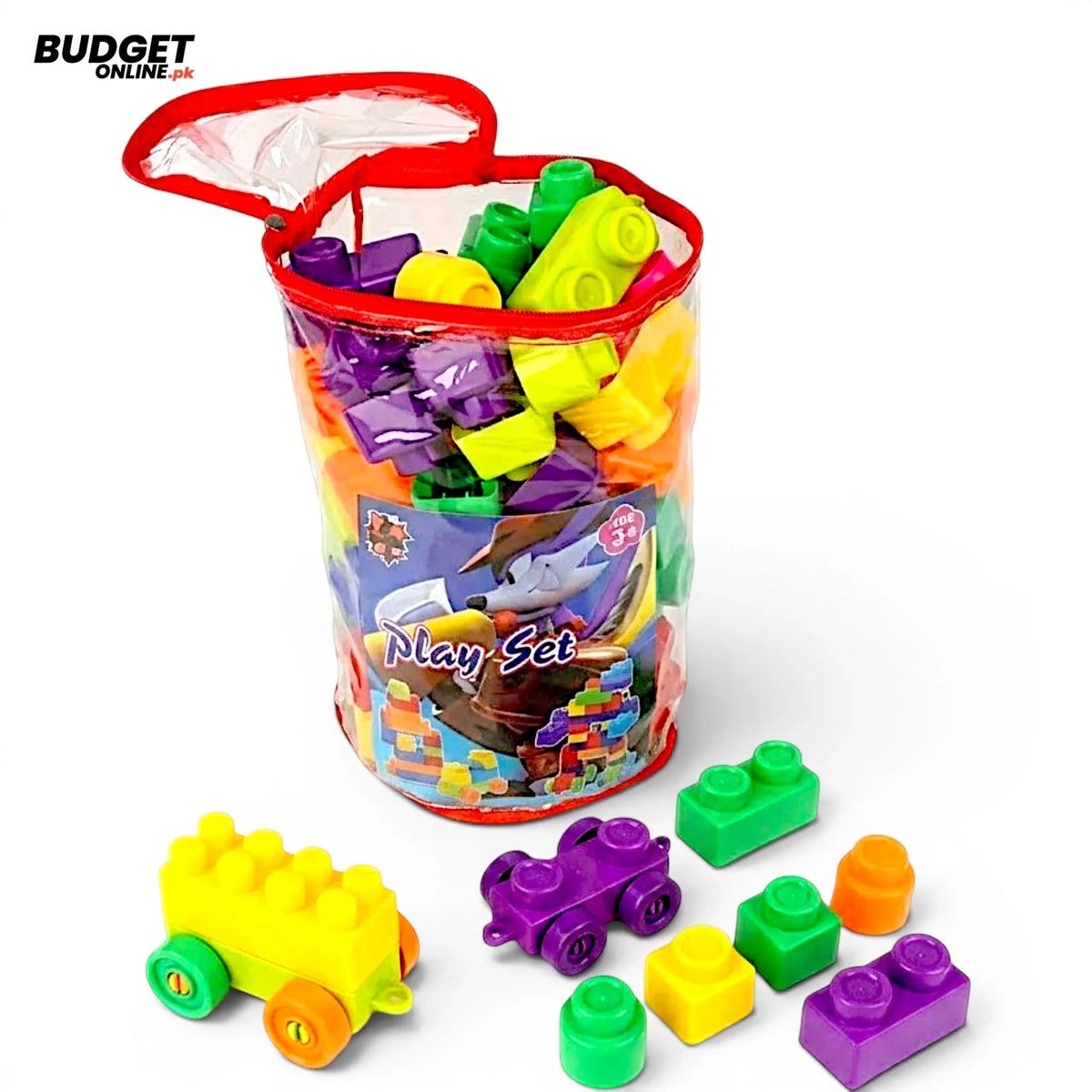 88-Piece Colorful Building Blocks Set